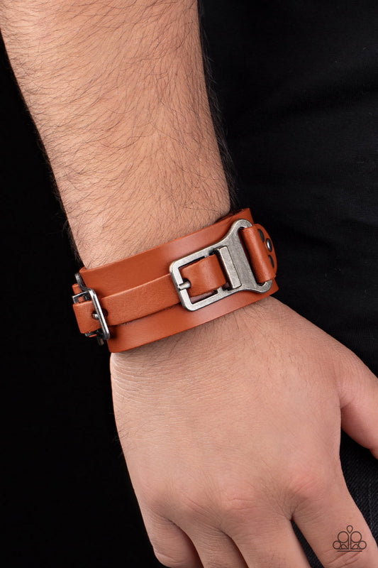 Scout It Out-Brown Urban Bracelet