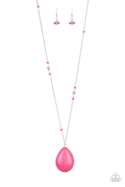 Desert Meadow-Pink Necklace