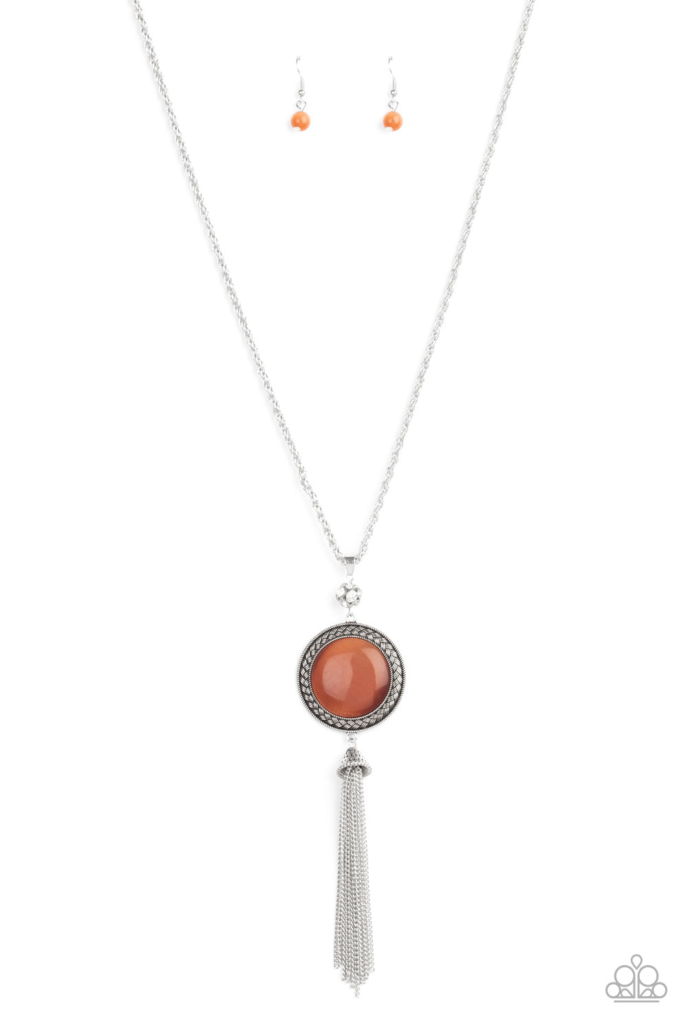 Serene Serendipity-Orange Necklace