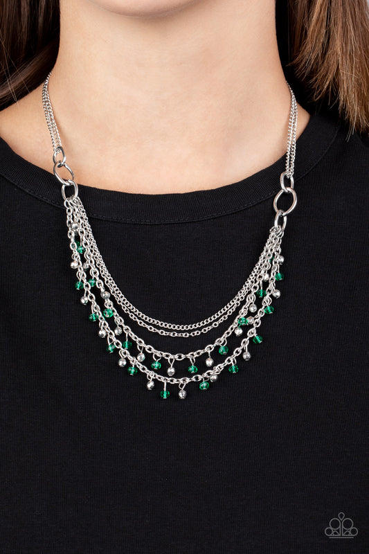 Financially Fabulous-Green Necklace