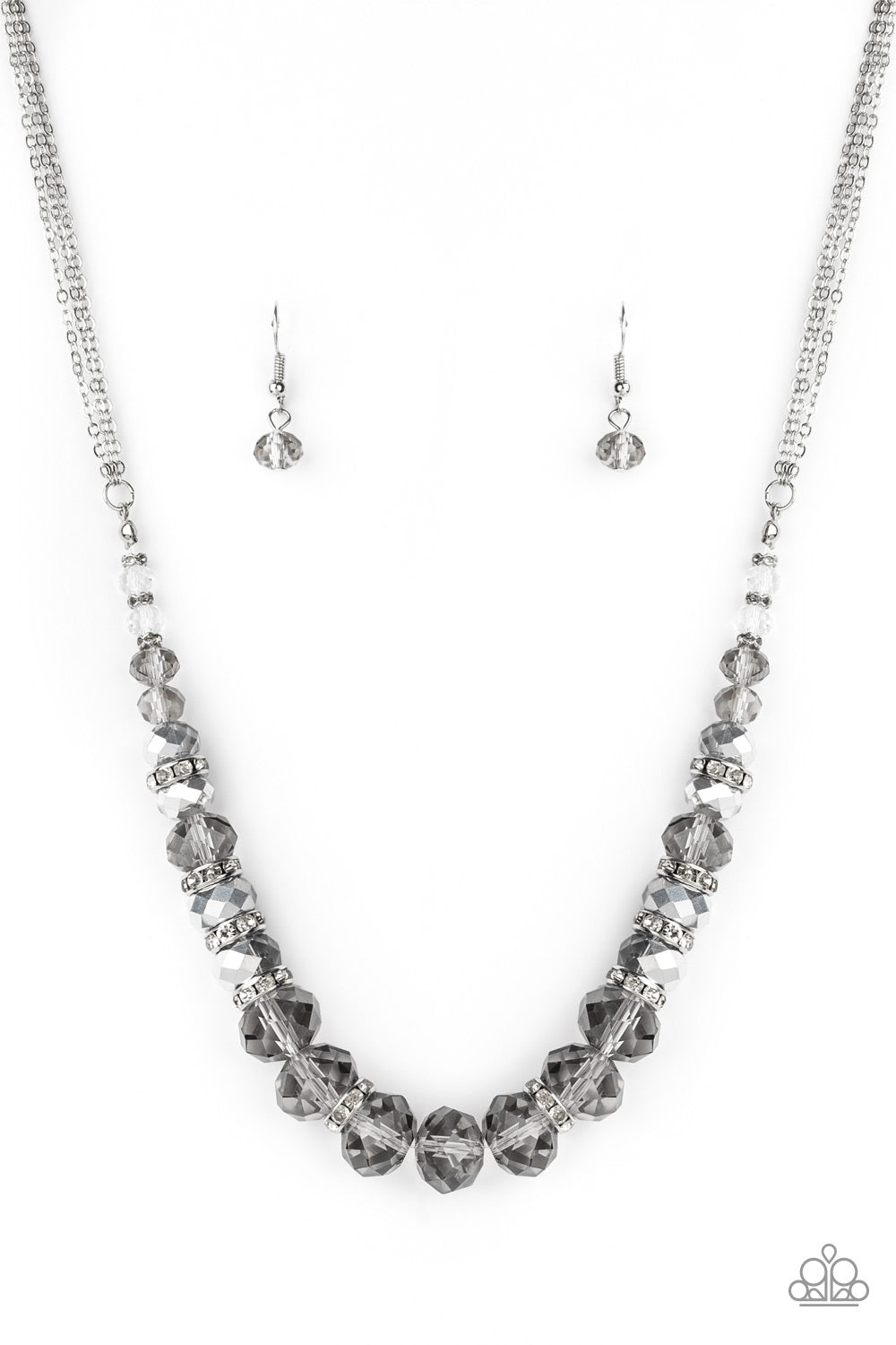 Distracted by Dazzle-Silver Necklace