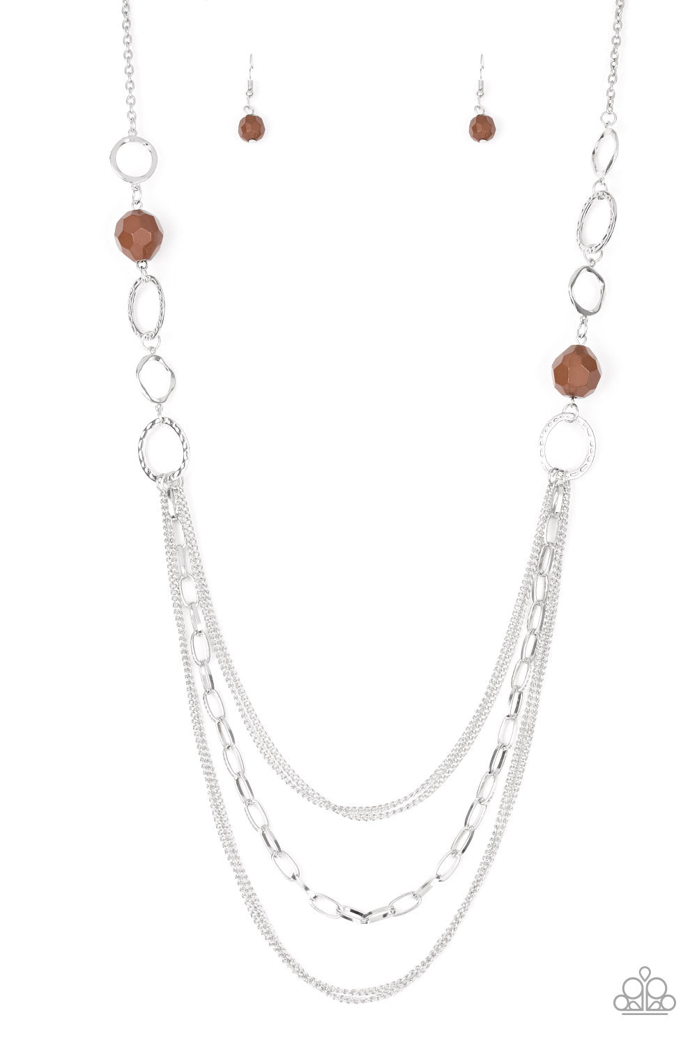 Margarita Masquerades Brown Necklace-Brown