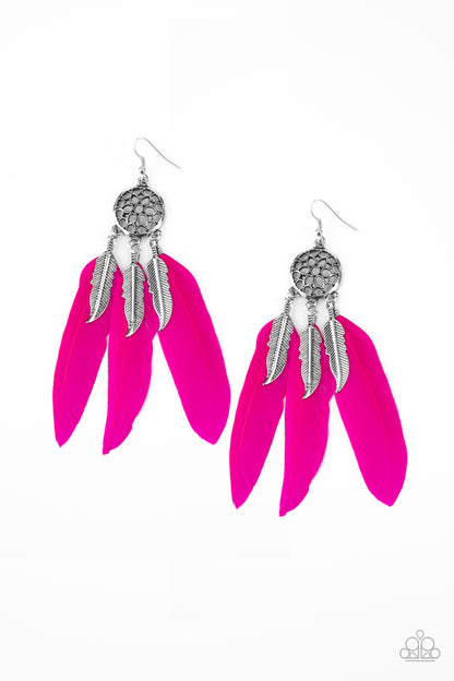 In Your Wildest DREAM-CATCHERS-Pink Earring