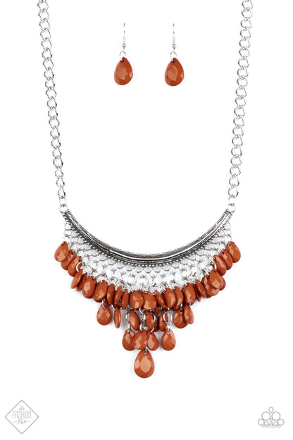 Rio Rainfall-Brown Necklace