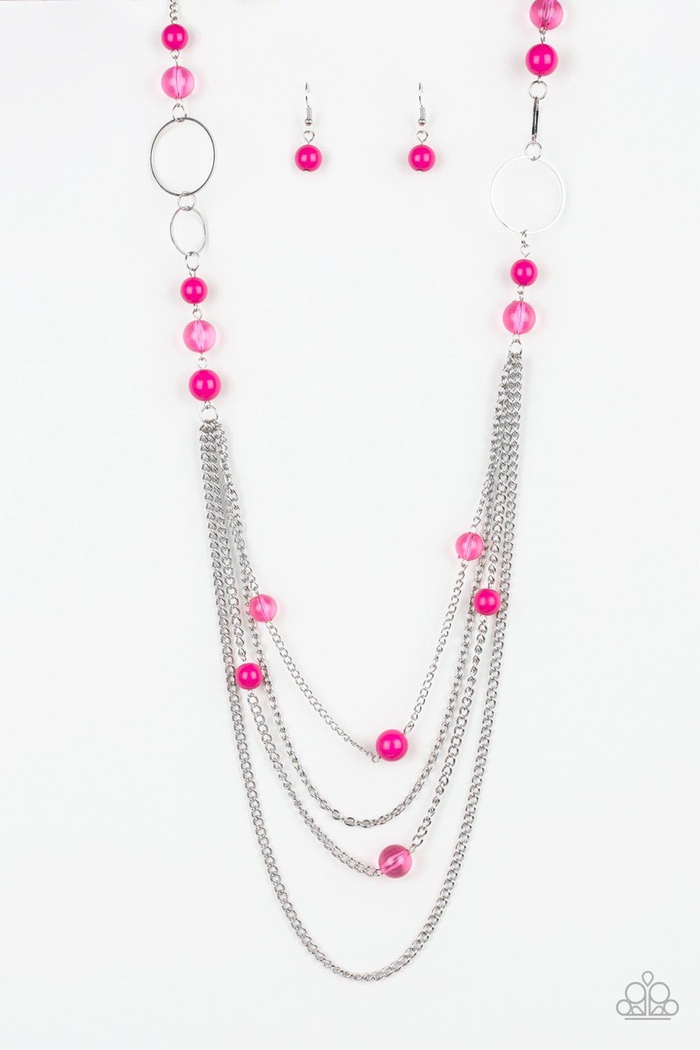 Bubbly Bright-Pink Necklace