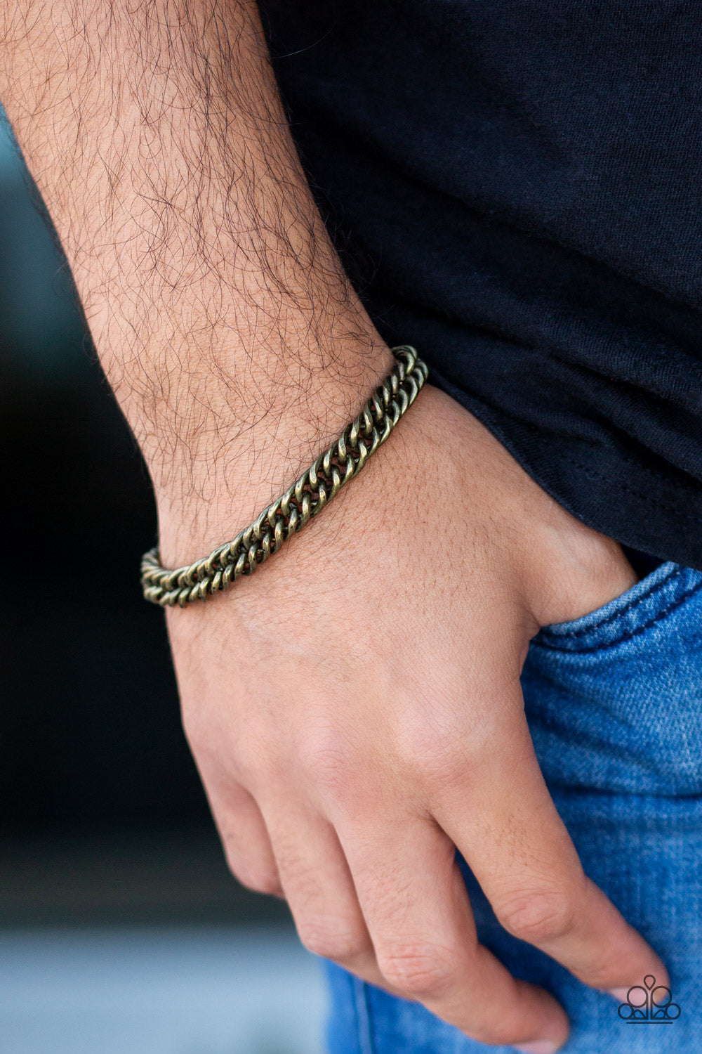 Next Man Up-Brass Urban Bracelet