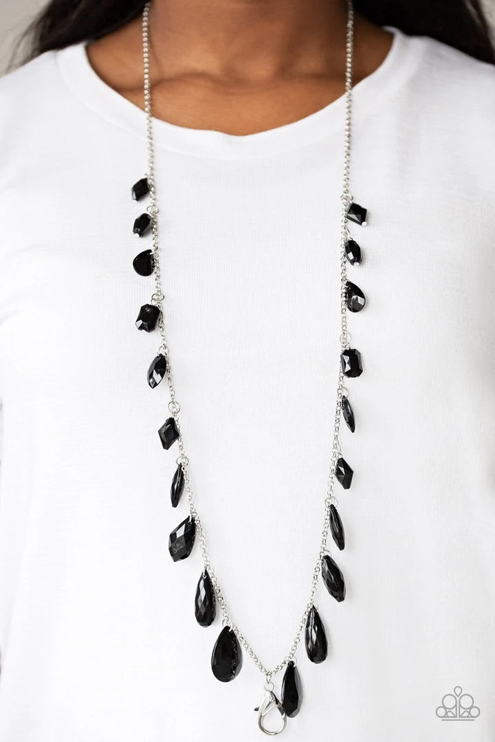 Glow And Steady Wins The Race-Black Necklace