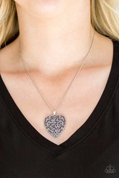 Look Into Your Heart-Silver Necklace