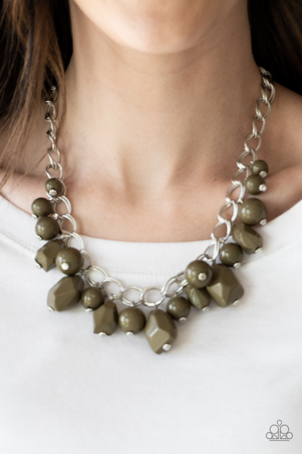 Gorgeously Globetrotter-Green Necklace