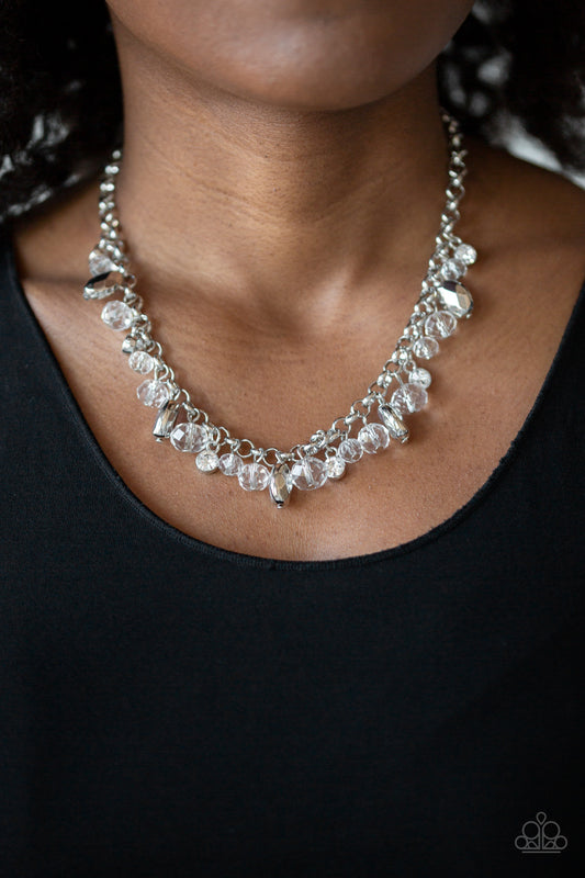 Downstage Dazzle-White Necklace