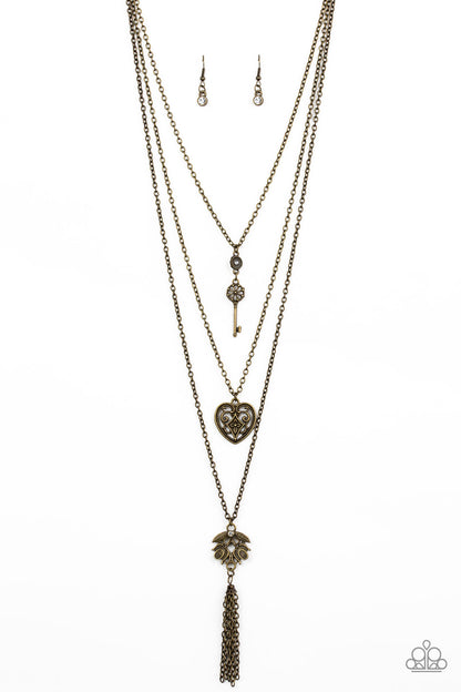 Love Opens All Doors-Brass Necklace