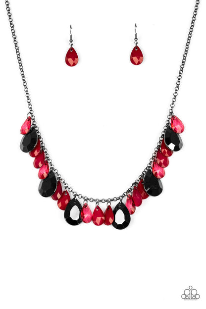 Hurricane Season-Red Necklace