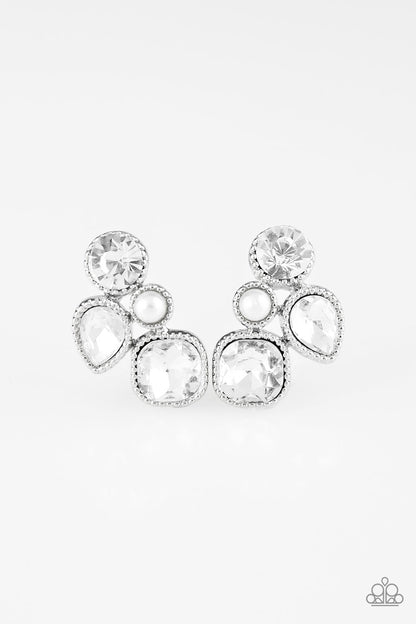 Super Superstar-White Post Earring