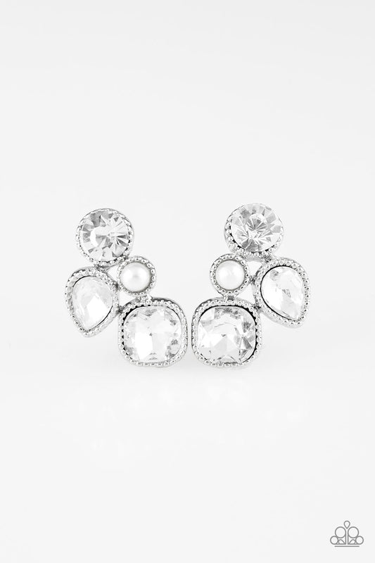 Super Superstar-White Post Earring