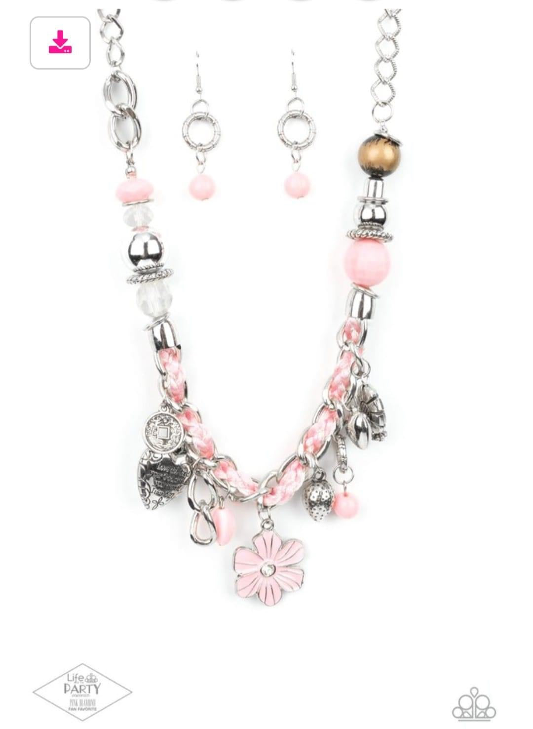 Charmed, I am Sure Pink Necklace