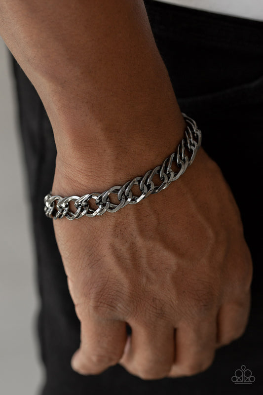 On The Ropes-Black Urban Bracelet