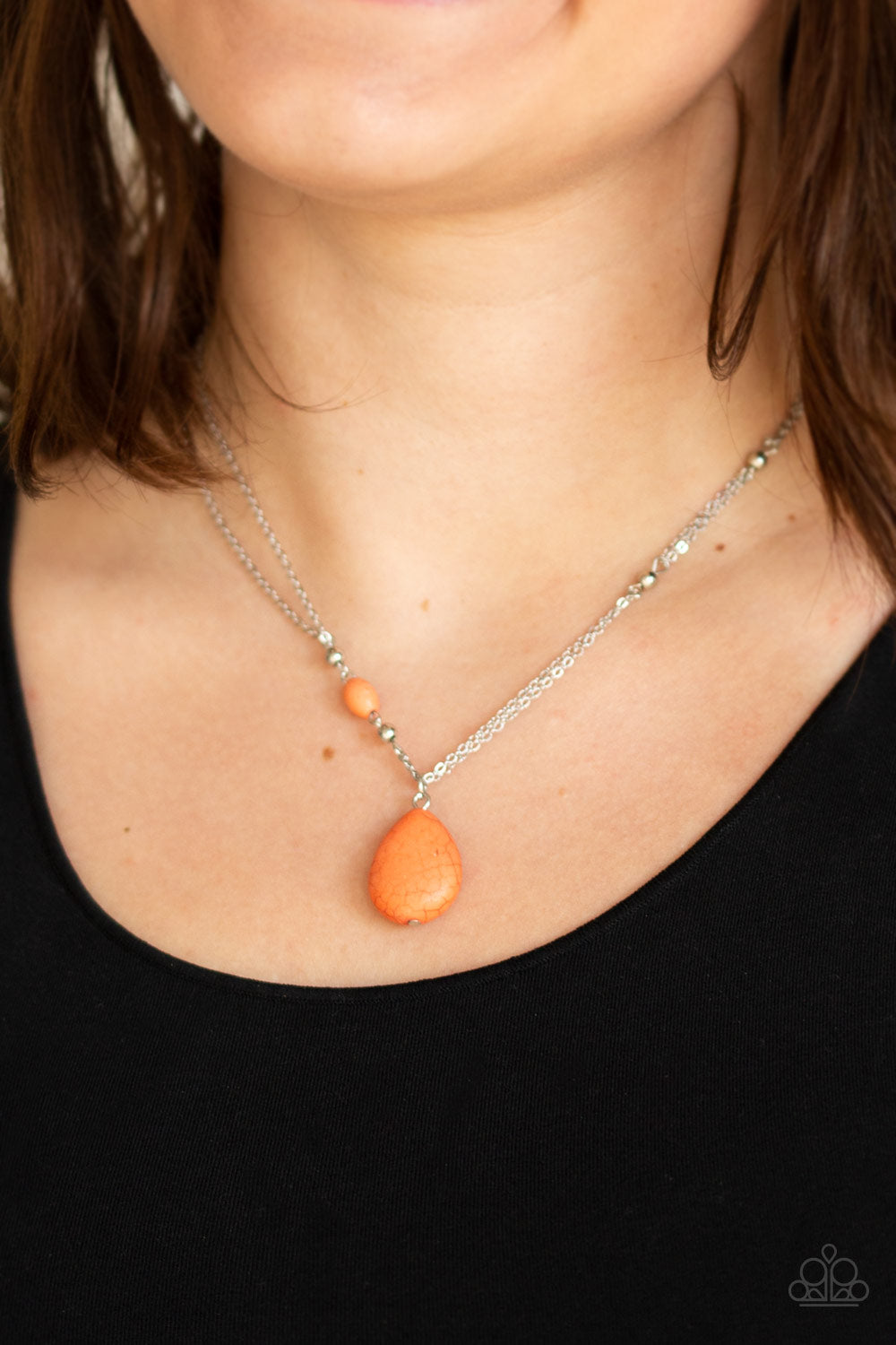 Peaceful Prairies-Orange Necklace