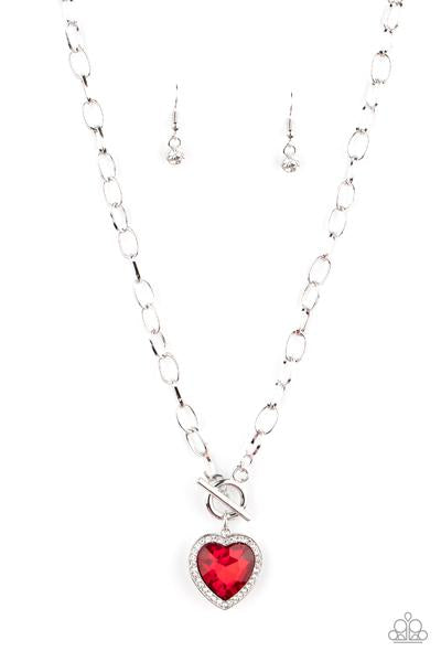 Check Your Heart Rate-Red Necklace