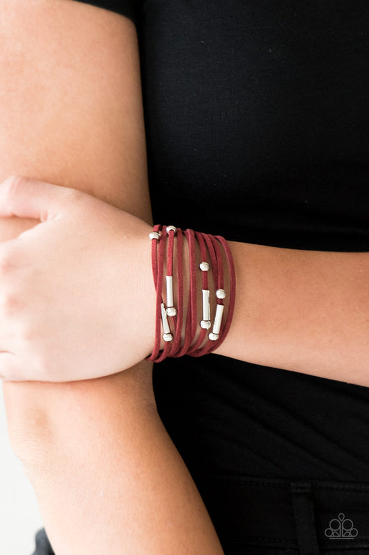 Back to BACKPACKER-Red Urban Bracelet