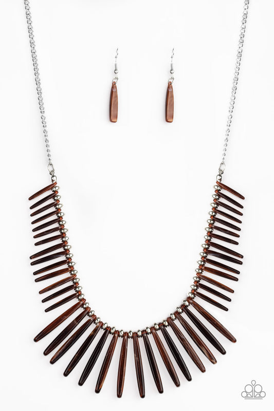 Out of My Element-Brown Necklace