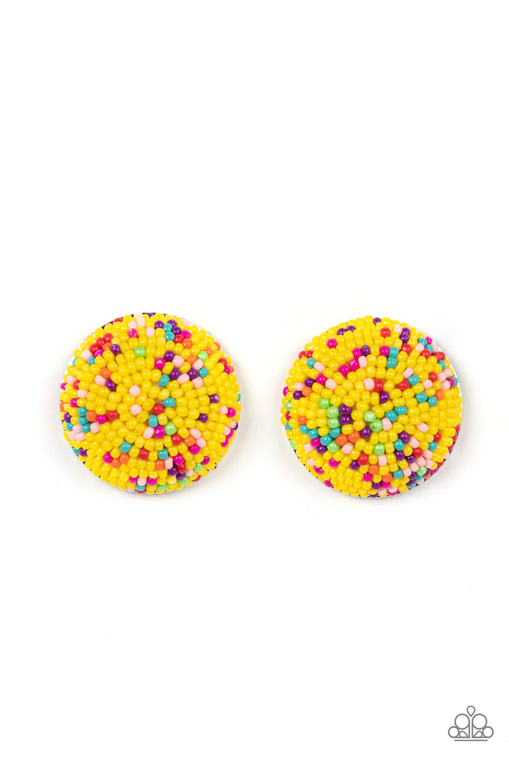 Kaleidoscope Sky - Yellow Post Earrings