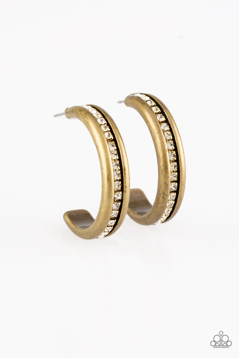 5th Avenue Fashionista-Brass Hoop Earring