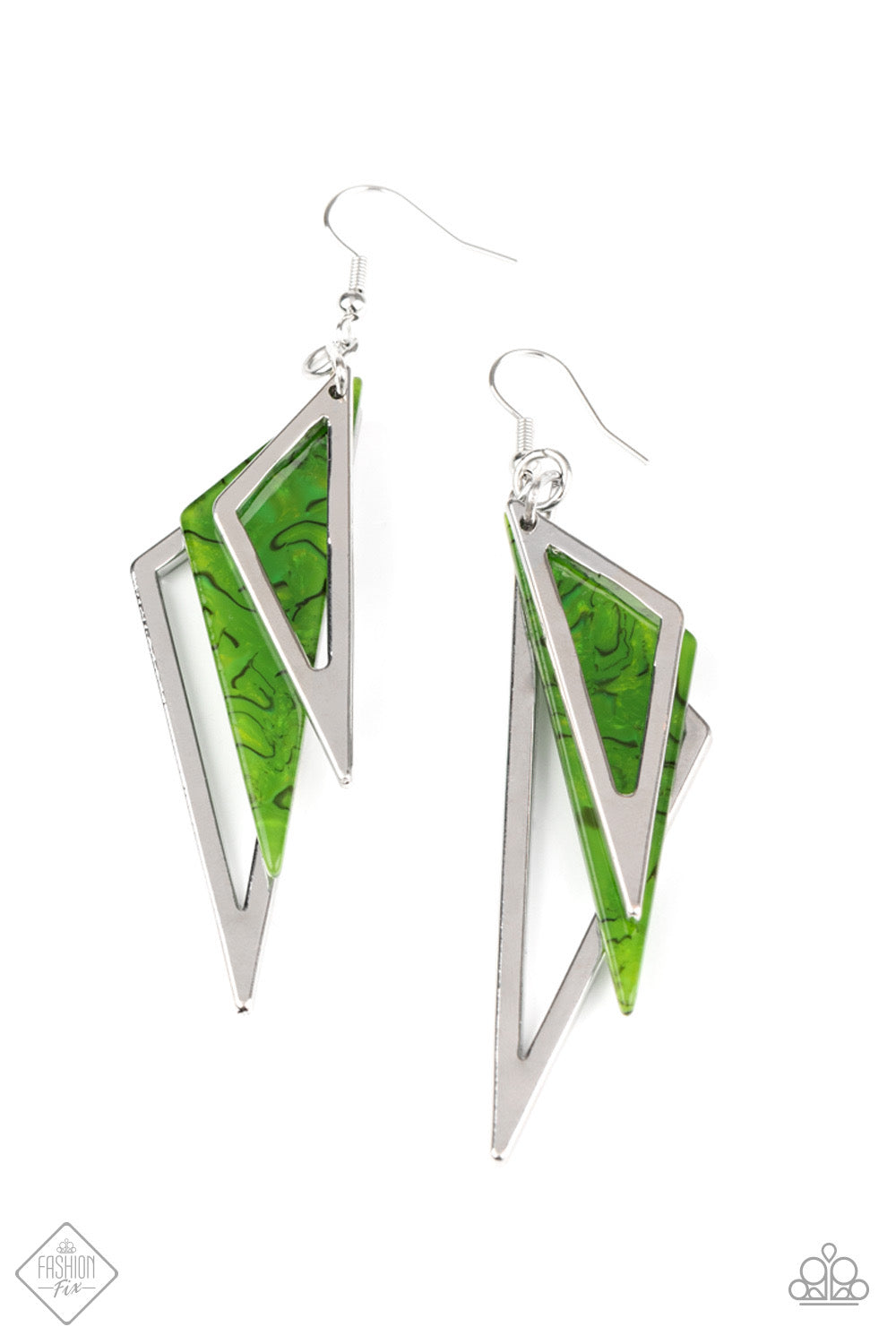 Evolutionary Edge-Green Earring