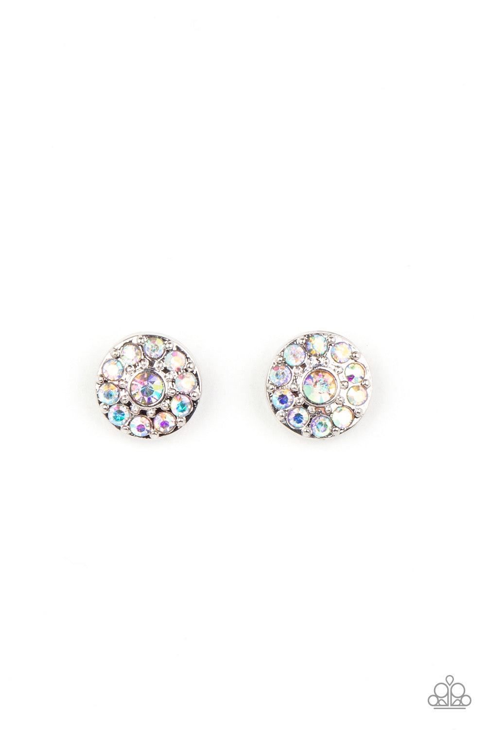 Starlet Shimmer Earring-Iridescent Rhinestones